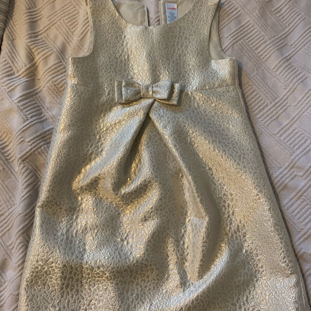 Gymboree gold dress girls size 8